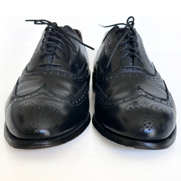 Allen Edmonds Mens Shoes Black Leather McAllister Wing Tip Oxford Shoes Sz 8.5 D main image 6